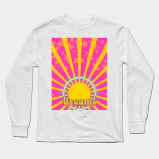 Sun Ray on Hot Pink Long Sleeve T-Shirt